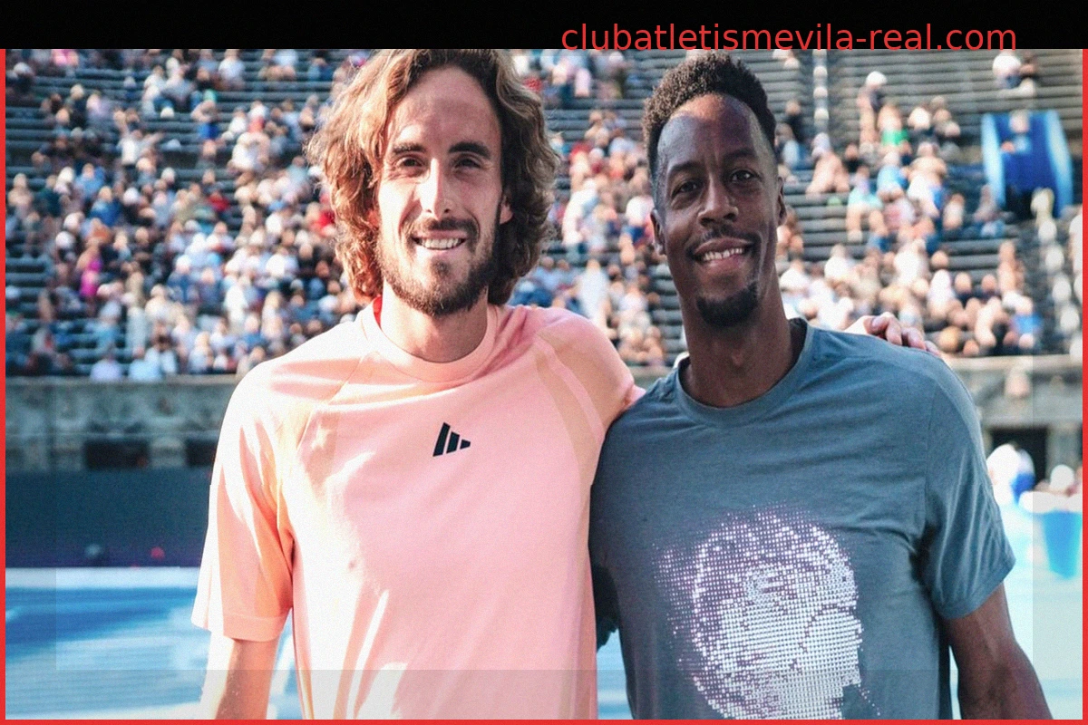 Tsitsipas y Medvedev rinden homenaje a Monfils